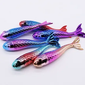 2026 Kawaii Small Goldfish Shape Color UV Plating Pen Body Wholesale Plastic Highlighter Ink Fluorescent Marker Pen