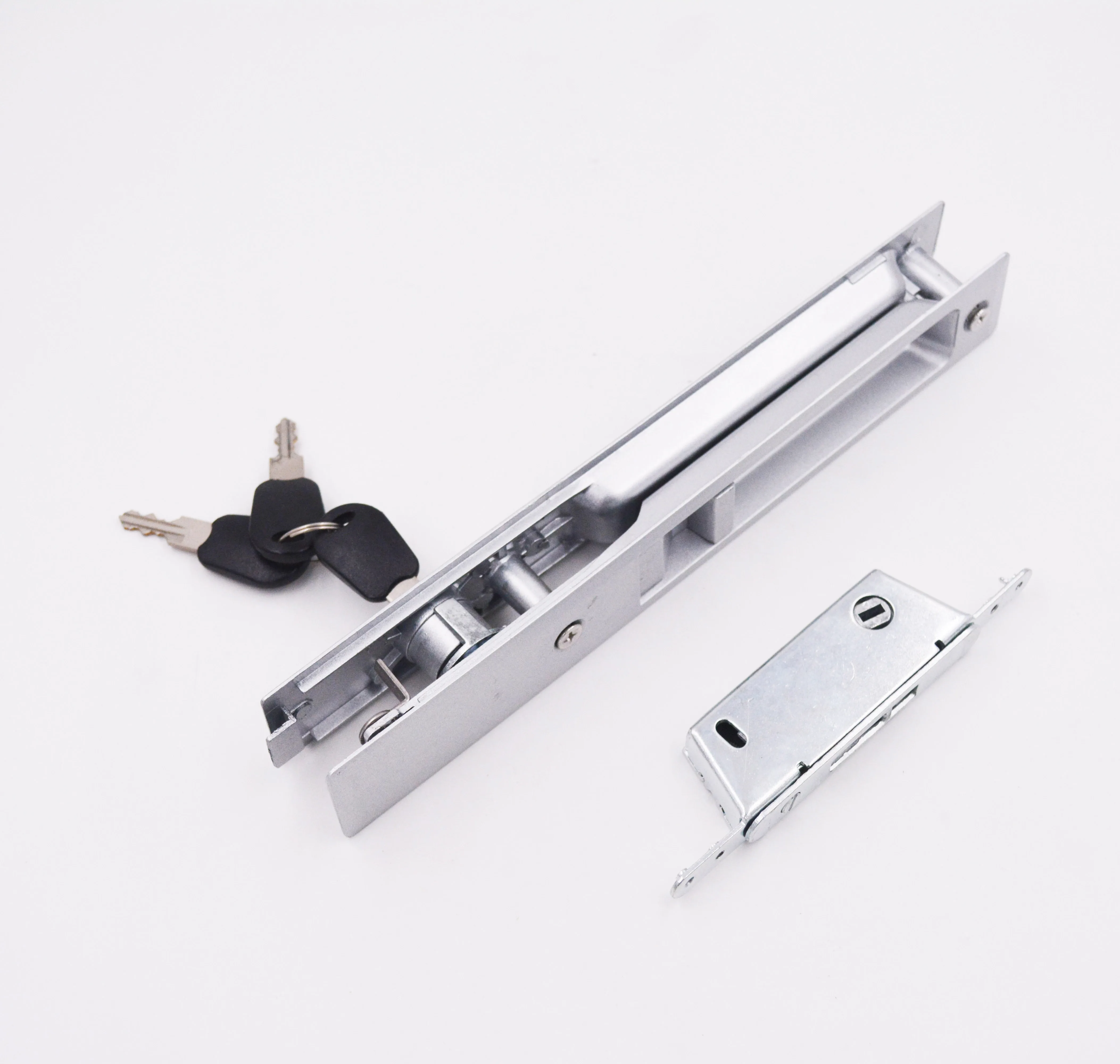 Double Side Aluminium Sliding Window Lock with keys
