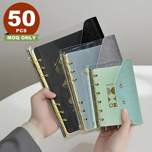 Low MOQ Custom Eco-friendly PVC Cover Budget Planner Notebooks Portable A7 A6 A5 Notebook New Arrivals for Students Wholesale