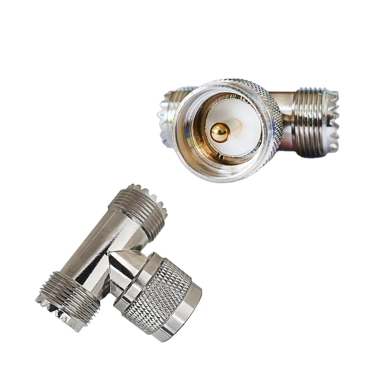 High Quality Factory UHF-JKK Connector UHF Male to UHF Female to Female UHF Angle Connector supplier