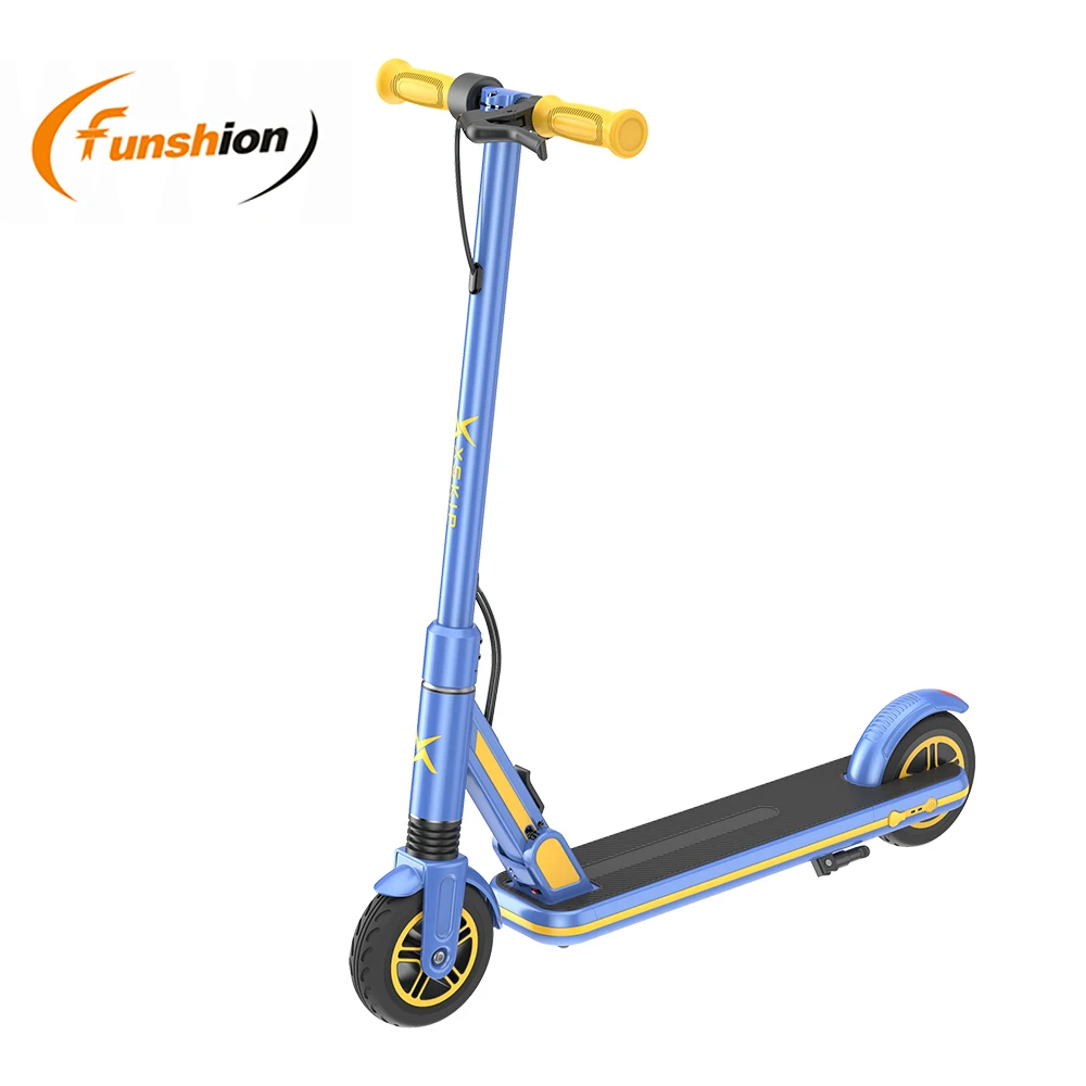 2021 yeni tasar m renkli cocuk katlanabilir 150w elektrikli scooter e icin kolu fren ile Scooter cocuk Alibaba