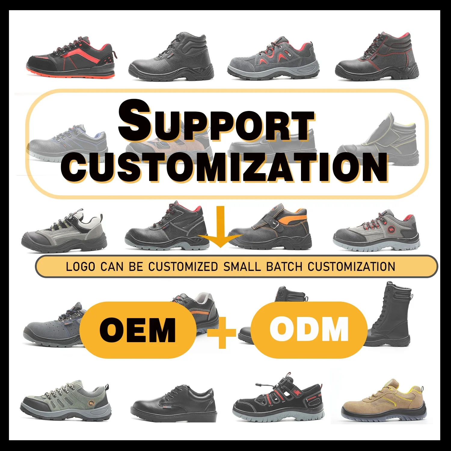 Waterproof Woodland chelsea Fashionable Ppe Rubber Leather Secor Shoes Men Steel Toe Work Footwear Safety Boots Without Lace