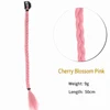 Elastici per capelli in tinta unita rosa Sakura per trecce Hot Girl