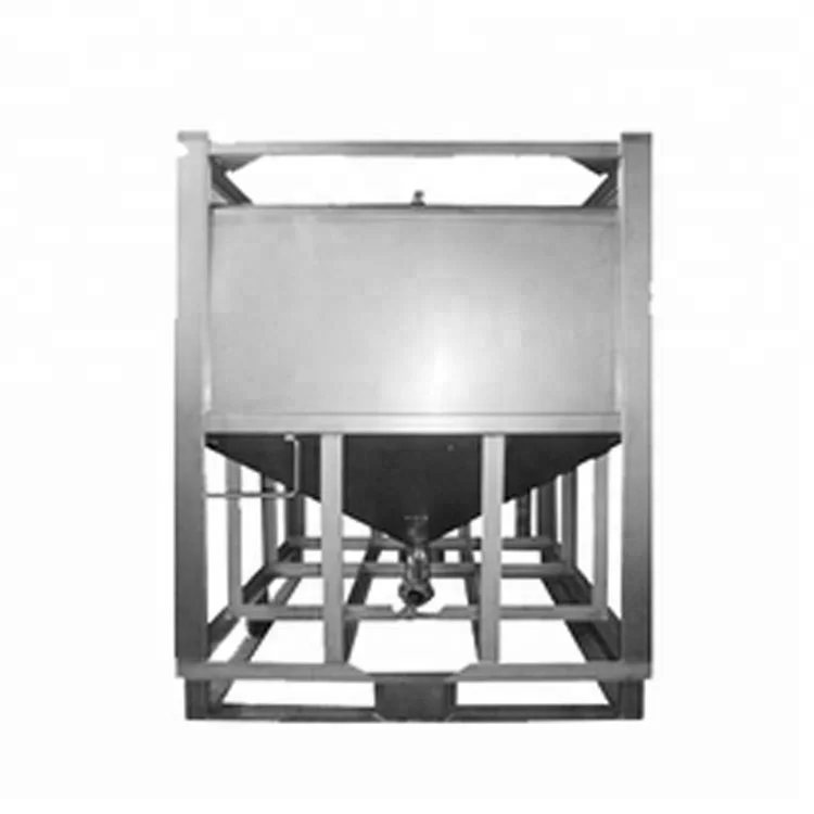 Customize 1000L Stainless steel 304/316L Tote Tank Chemical Liquid Storage Tank With UN Certificate