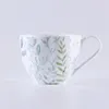 Fresh Green Leaf Motif 4 Pcs Set