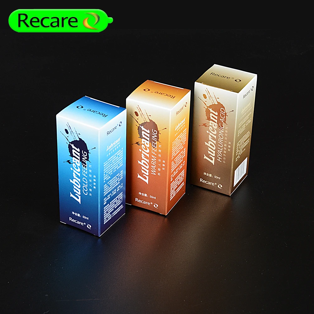 Recare CE Marked 50ml/100ml Water Based Lubrication Gel Best Personal Lube Lubic Jelly