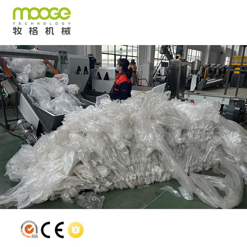 Recycled PP PE Plastic Pelletizing Recycling Ldpe Film Plastic Granulator Machine