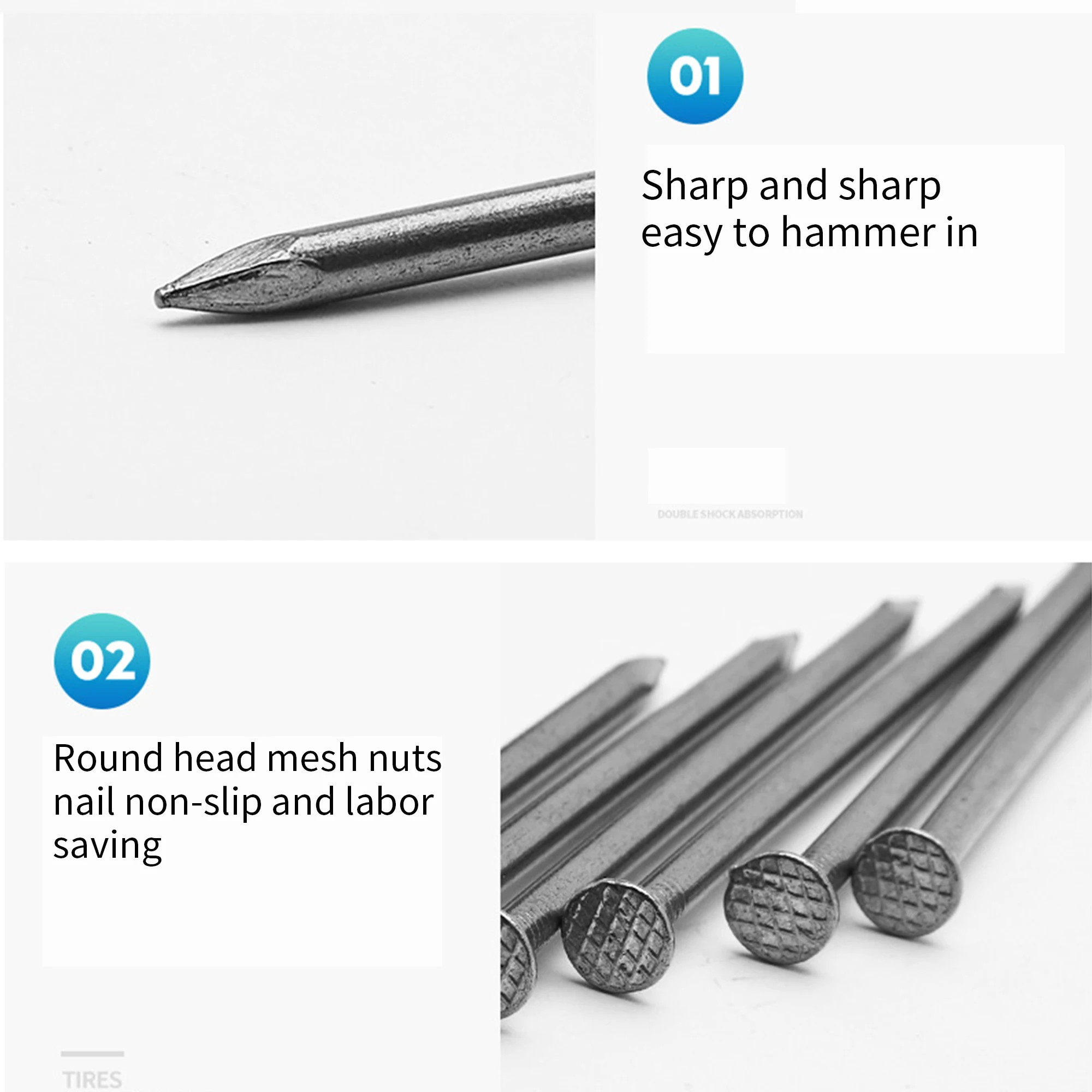 Ordinary Nail Custom Pure Clous Iron Nails 5mm Diameter 7cm 15cm 20cm 10cm Round Head Construction Flat Head Style Polished