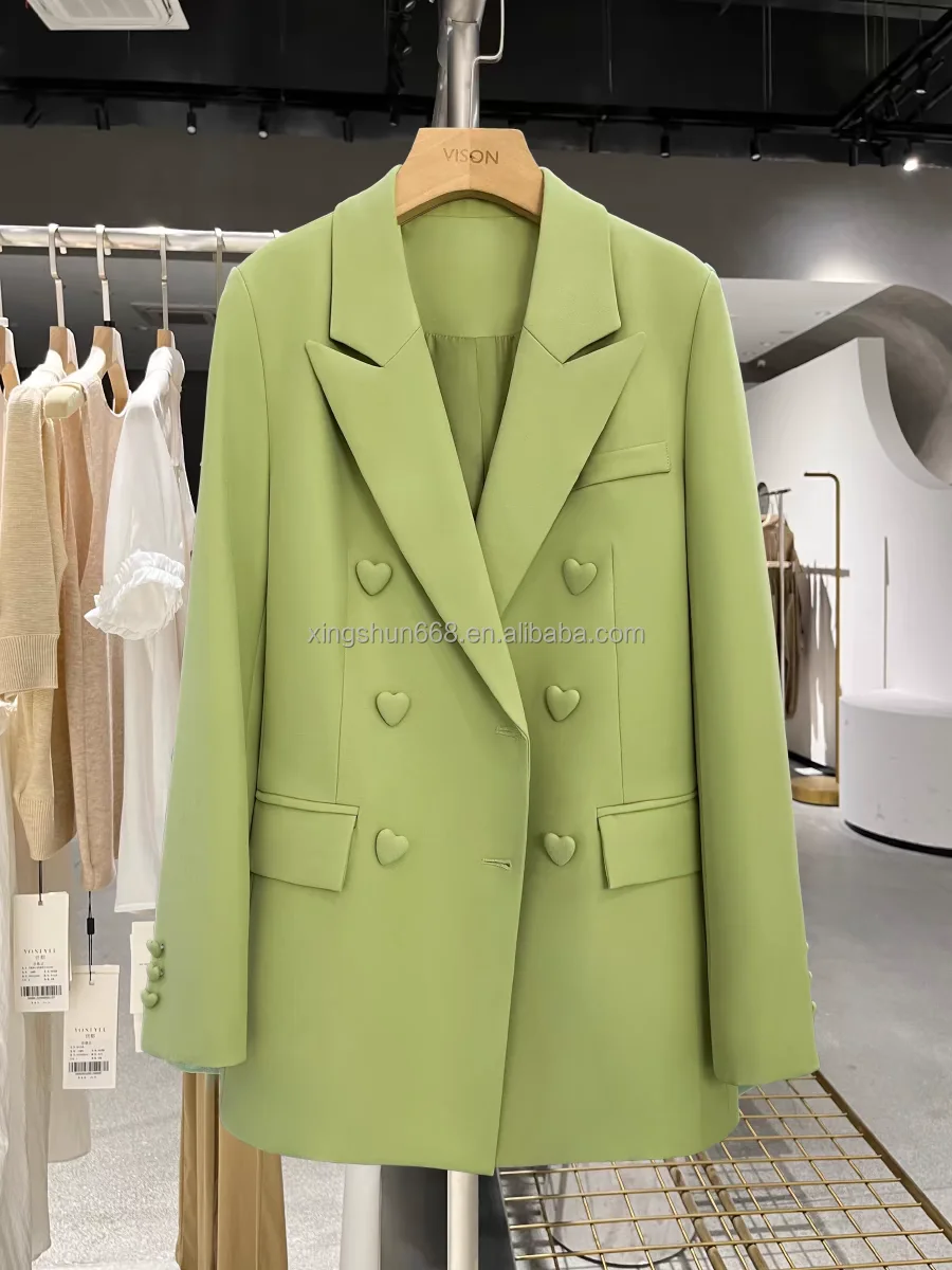 2025 New Arrivals Women's Formal Candy-Colored Suit Jackets Cheap Blazer Button Decoration Spring Fashion Leisure Coats Blazers