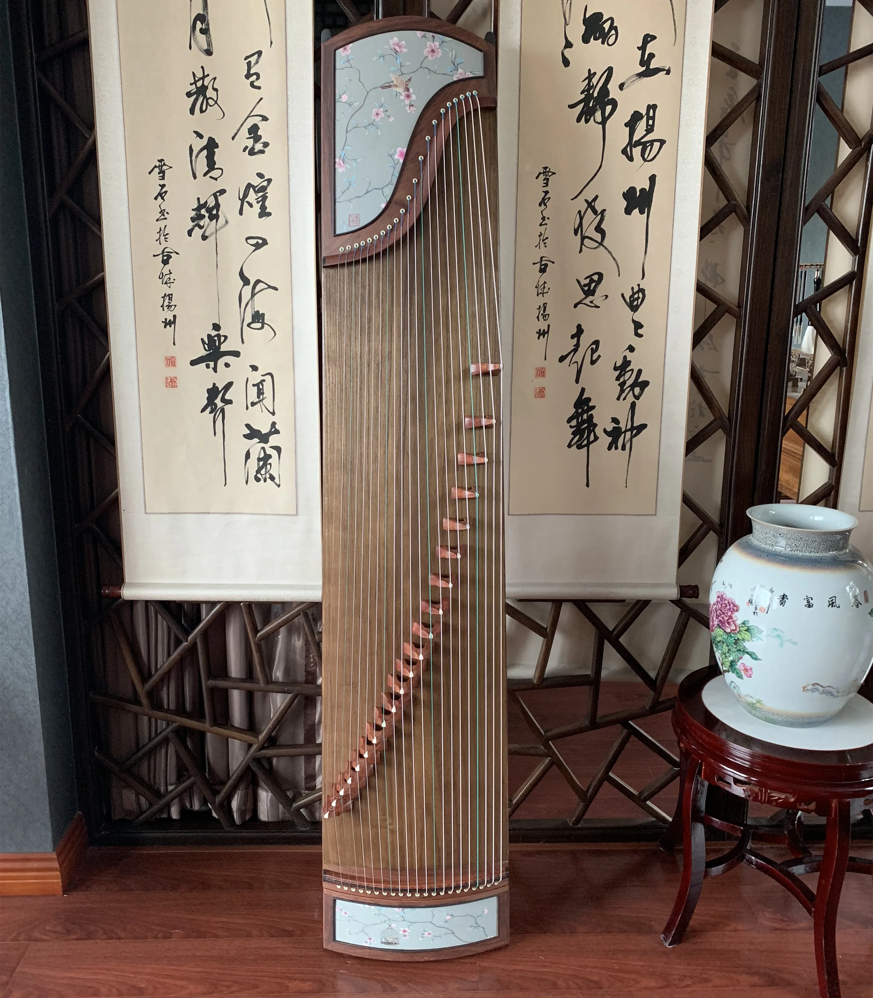 上角筝 琉球琴(箏)一式 爪セット、古典スコアブック(上巻)付き