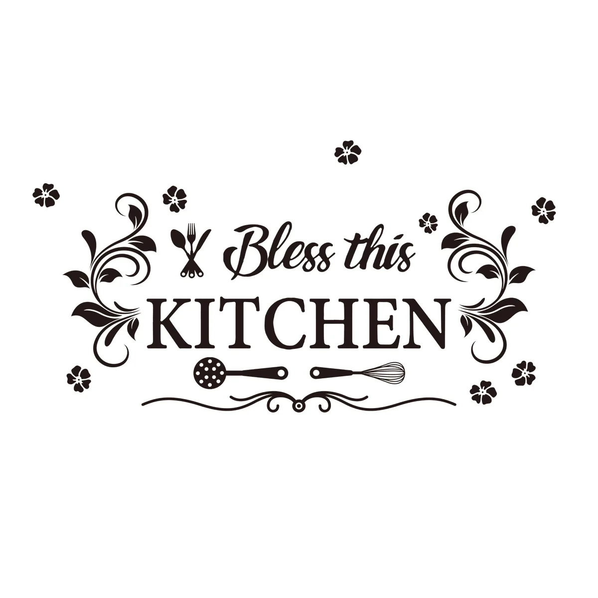 Hot Kitchen Wall Sticker Custom Waterproof Removable Decorative Flower