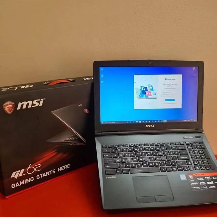 High quality15.6inch GL62M core I7-7700 16G  512G SSD GTX1050(4G) for gaming laptop MSI