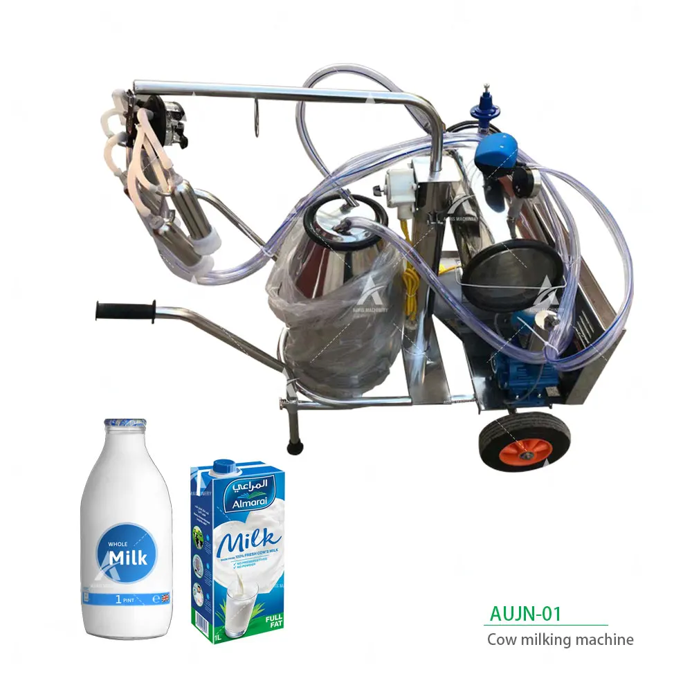 Portable Single/double Barrel Mini Portable Milker Machine Cow Milking Machine Electric Goat Cow Milker