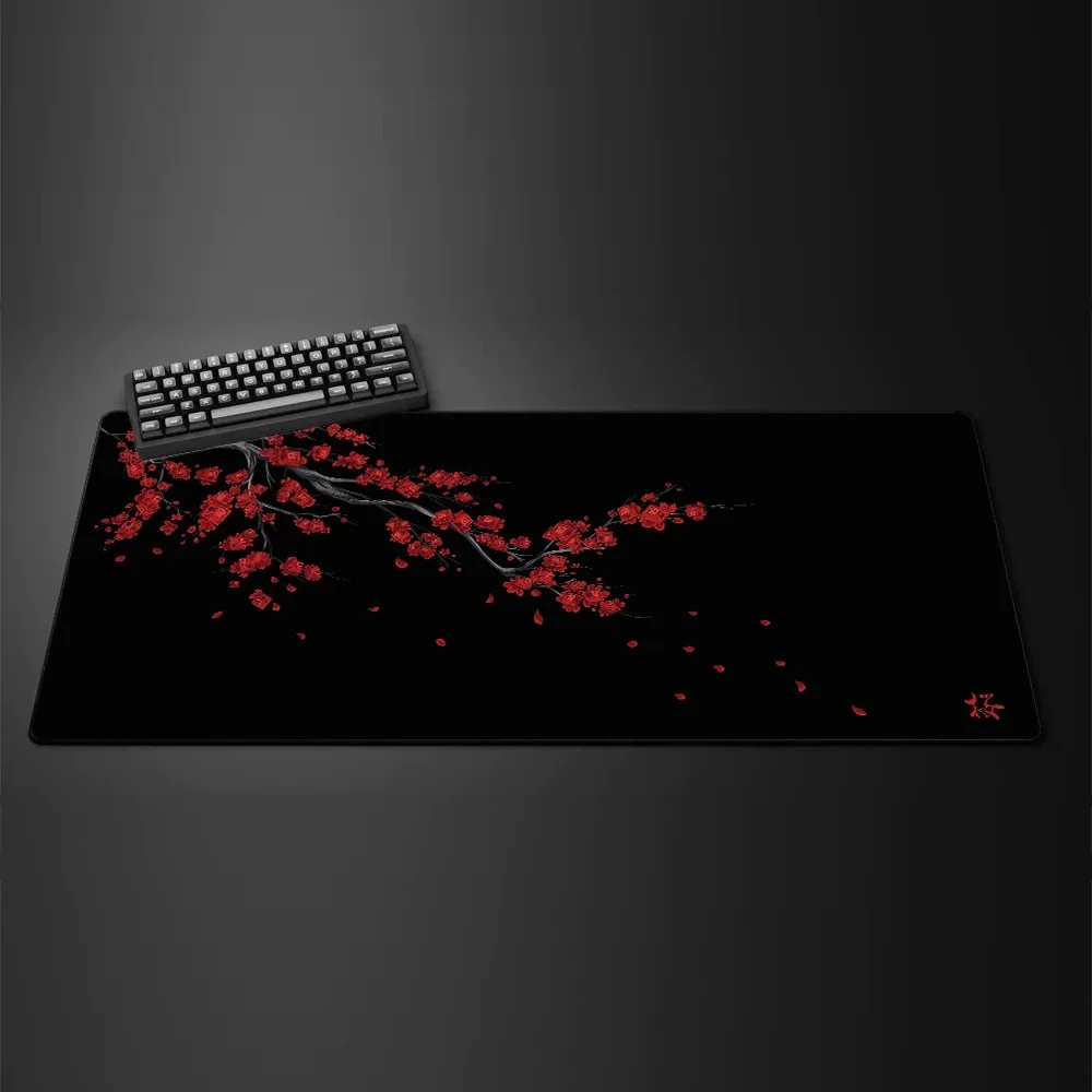 Black Sakura Gaming Mouse Pad Kawaii Purple Desk Mat Large Office Carpet Accessories Che aperçu 19