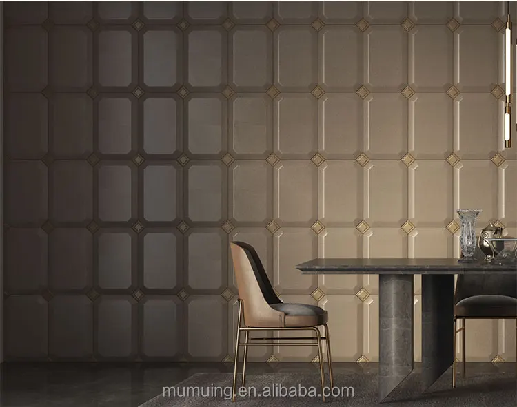 MUMU 3D Embossed Paintable Interior Coating Fluted Decor