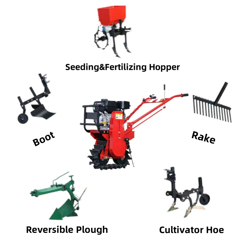 Power Tiller Machine Automatic Cultivating Blade Mini Farm Soil Ploughing Machine Core Motor Rotary Tiller Plow Cultivator