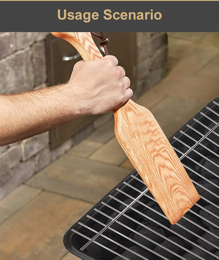 Ultimate Cleaning Bbq Tool Cedar Bbq Grill Brush Scraper Full Size