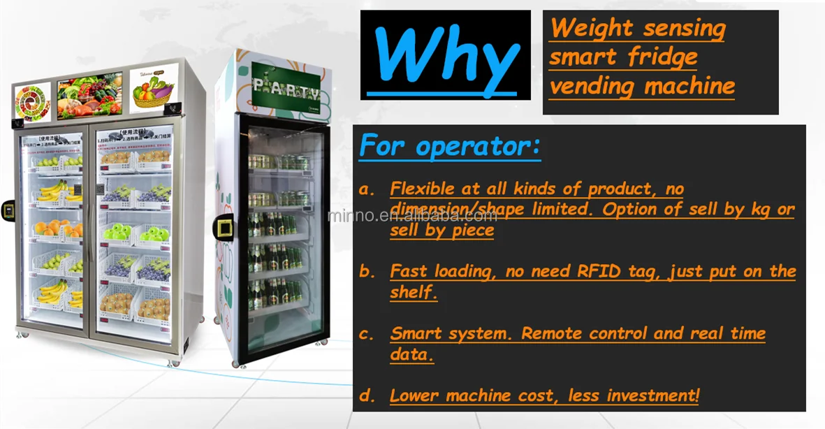 Smart Fridge Vending Machines for Fresh Fruit & Vegetables