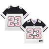 Bianco e nero con caratteri rosa
