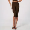 coffee capri leggings