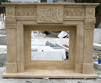 Marble Mantel Fireplace Hot Sale Victorian Style China Graphic Design Customized Custom Antique Beige