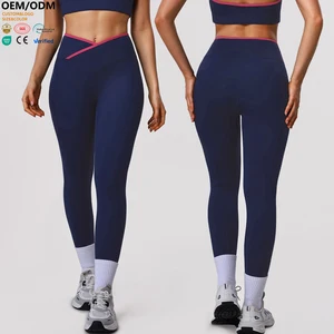 XW-LD0025-1 Gym Clothing Slimming Butt Lifting Activewear Stretchy Comfortable Elastic Waist Leggings for Women High Quality