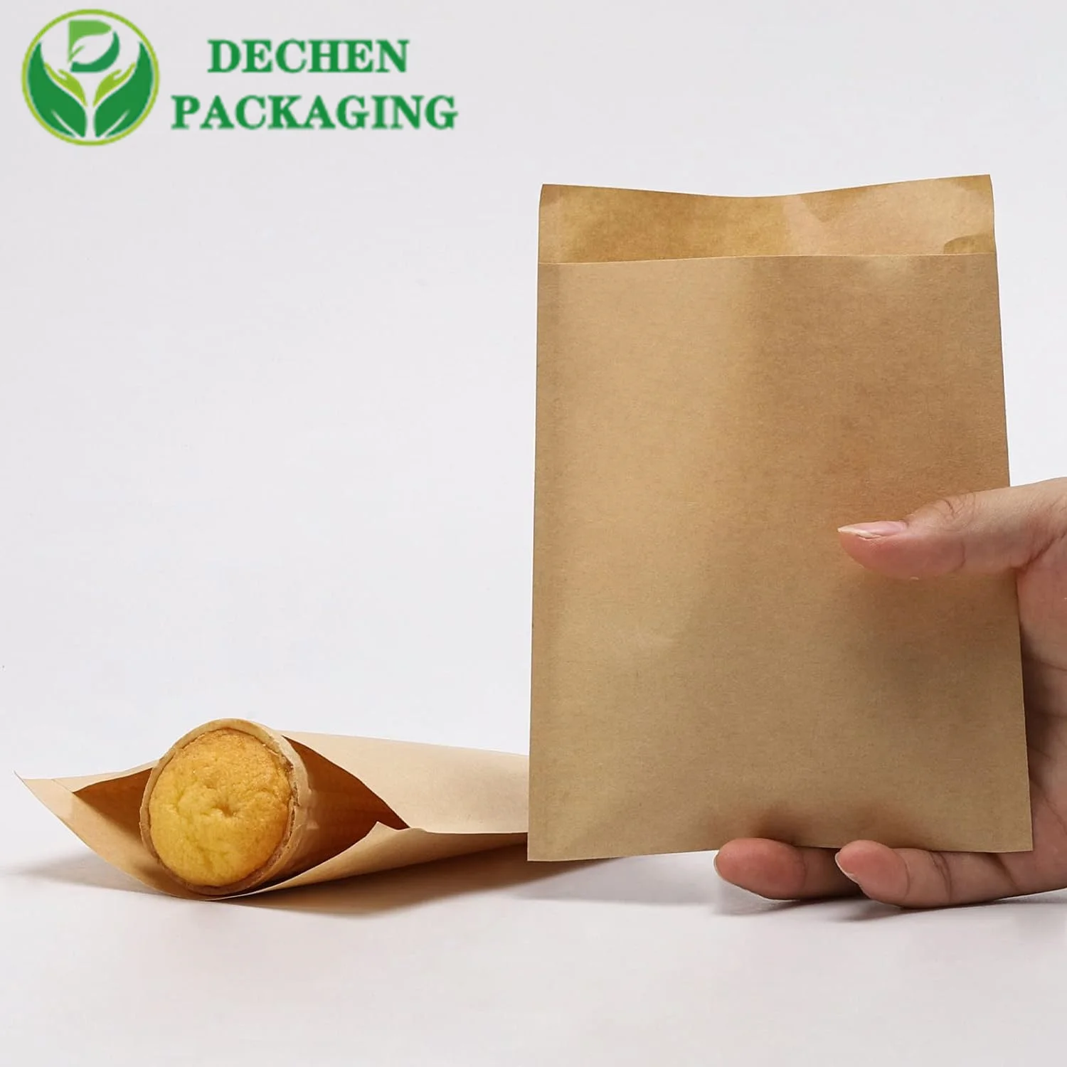 &nbsp;Sac à sandwich sac en papier kraft blanc sac en papier pour emballage alimentaire