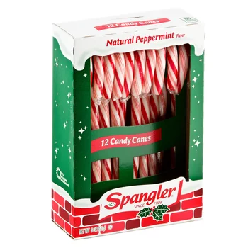sweets wholesale custom halal christmas candy cane lollipop