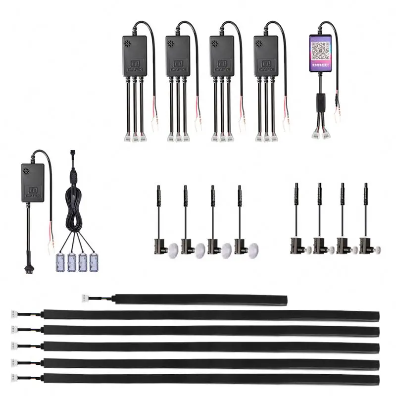 No Threading 64 Colors Hidden LED Auto Ambient Lighting Car Atmosphere Car Lights