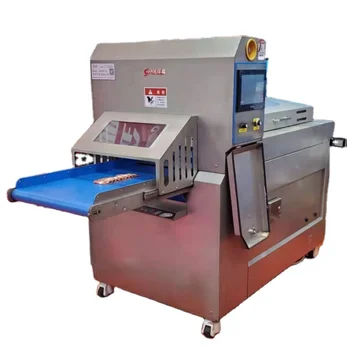 China PLC automatic commercial electric dice shred  frozen meat slicer machine for hot pot