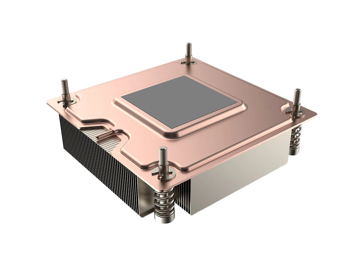 Cpu Cooler, LGA1700, 1U, Copper, Aluminum - detail 2