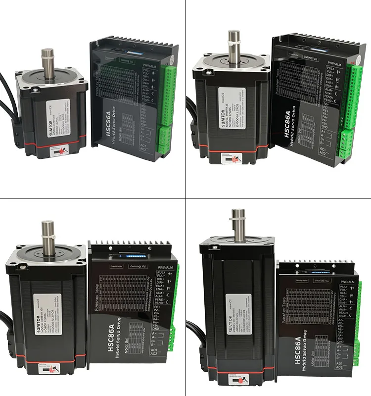 86HS118ESS+HSC86A Nema 34 Closed Loop Stepper Motor & Driver Set - 2 ...