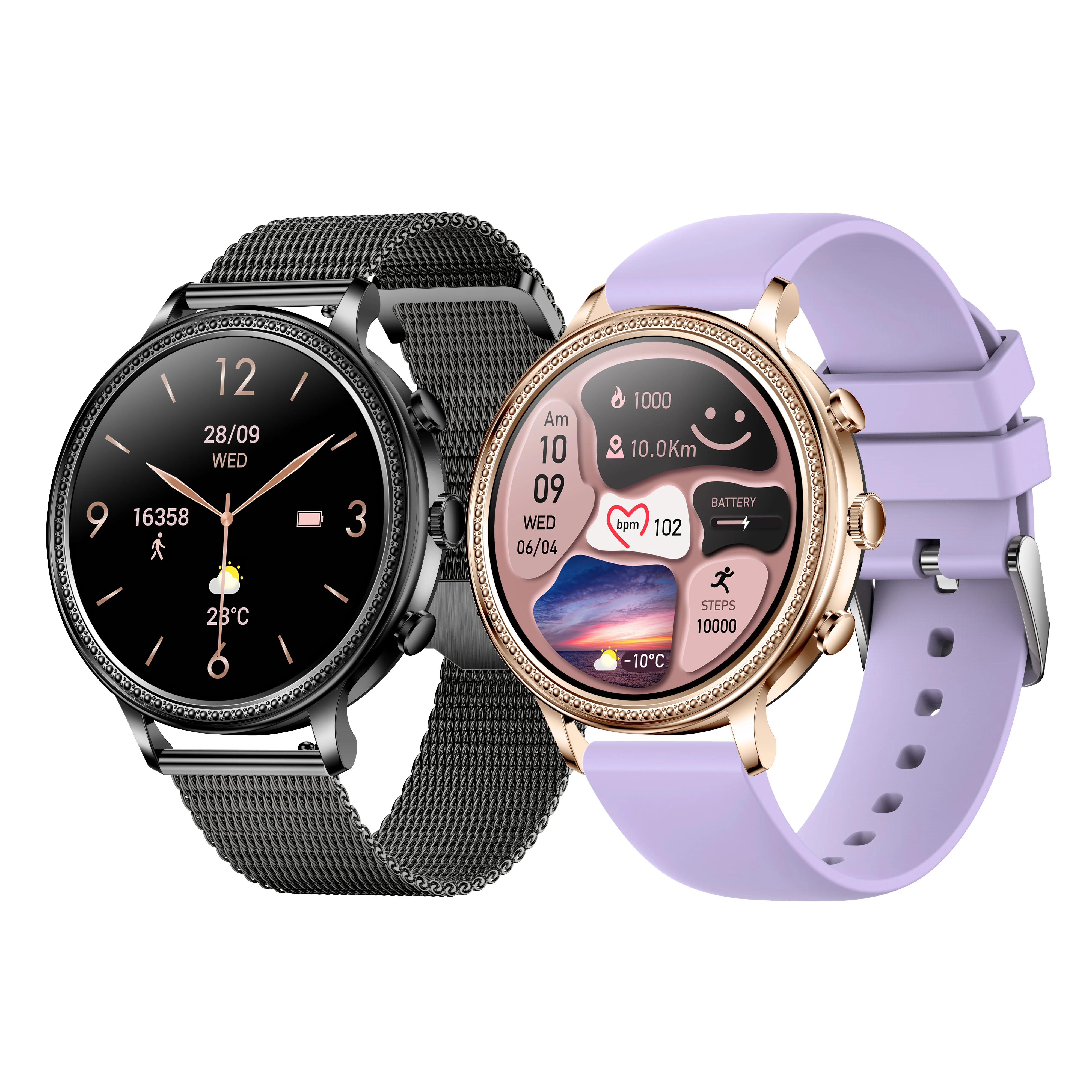 時計 V60 V60 レディース腕時計 ファッションスマートウォッチ 女性用