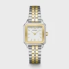 Montre dorée et blanche