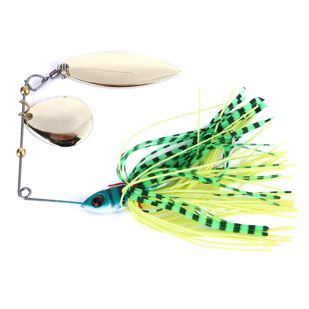 4 Leurres De Pêche Métal Toupie - Appâts Manivelle Pour Truite, Perche, Basse - 11g à 18g