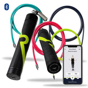 Customize Logo  Sensor Sweatband  PU Leather Handle Colorful Interchangeable PVC  Adjustable length Cable  Weight Jump Rope
