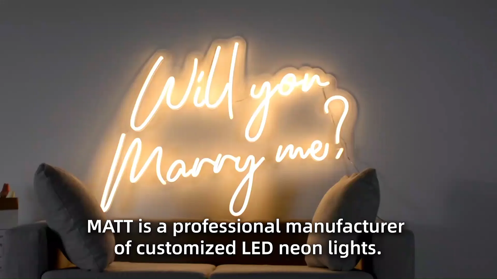 Matt Dropshipping Wallmounted Custom Neon Sign Letters Led Neon Light