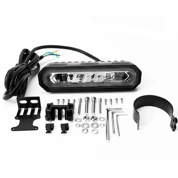30W 9-32V Red/Blue+White Brake Tail Light with Strobe Warning Light Signal Work Light IP 68 UTV Off-road Pickup Truck Marine