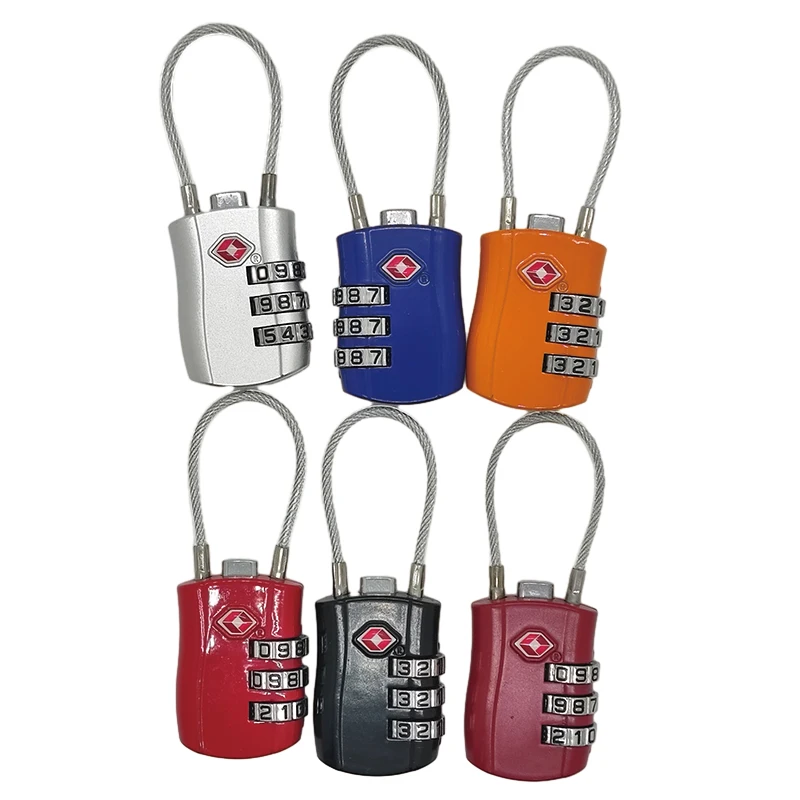 Сделано в Китае, высокое качество, безопасность Travelsky, одобренный багажный замок, 3-значный комбинированный замки TSA