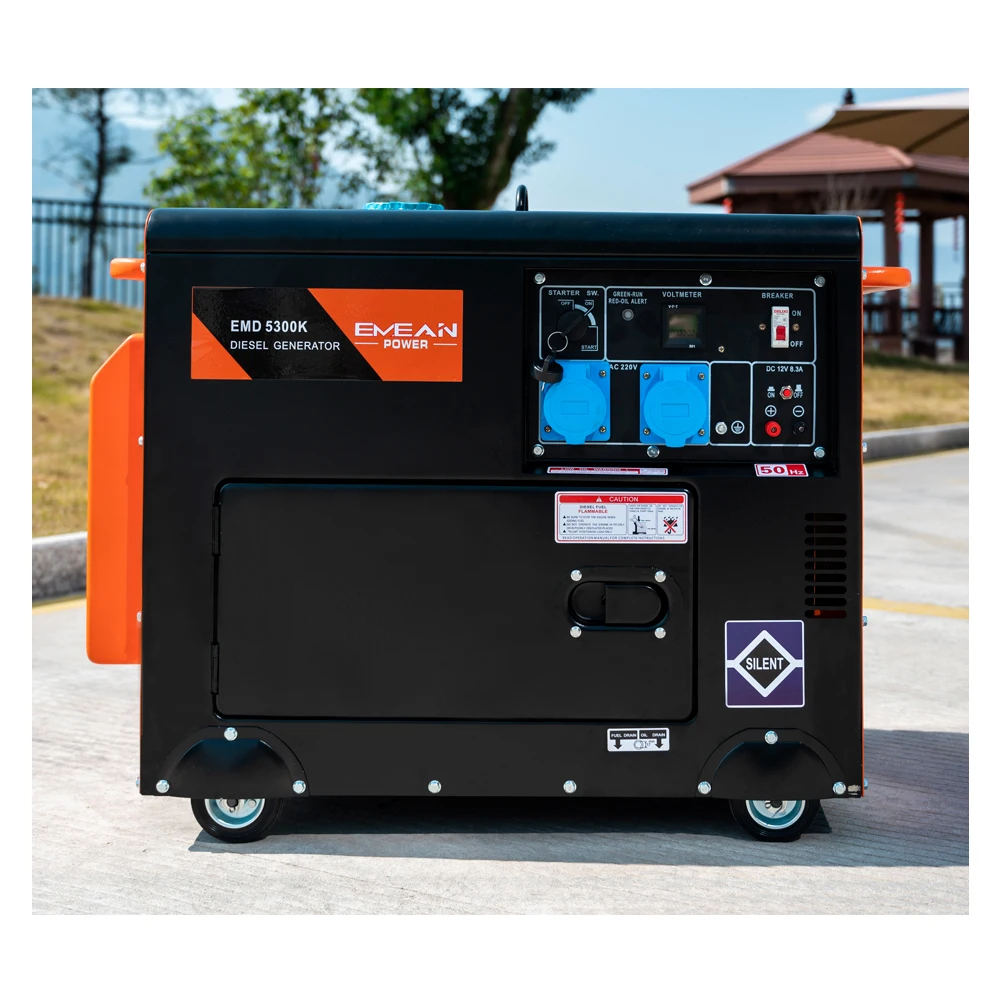 3500w Generator diesel Generators for Shopping Mall 240v 60hz 15amp Outlet 1phase Soundproof Electric Generator Alternator