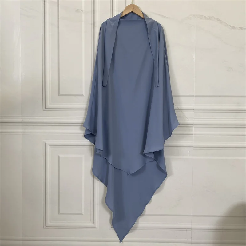 Simple One Layer Nida Hijab Islamic Clothing Long Head Shawl For Muslim ...