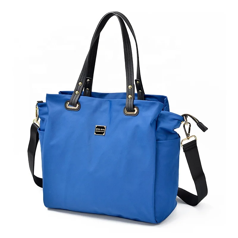 nylon tote bag with zipper