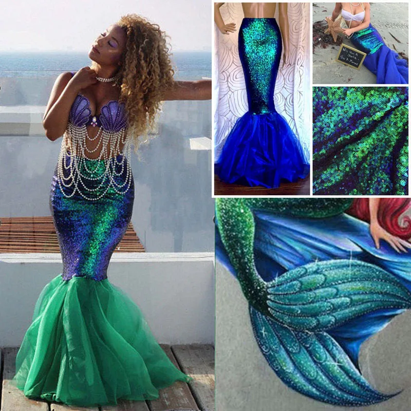 cosplay costume da bagno coda di sirena