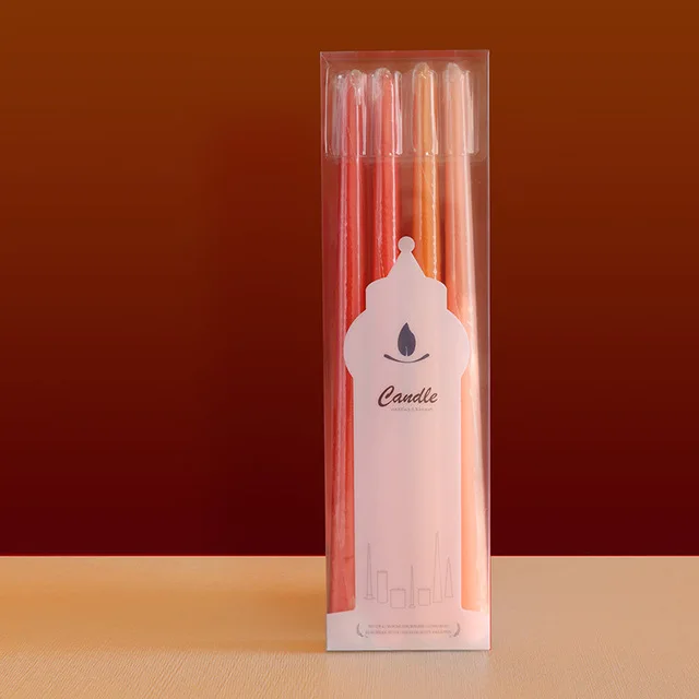 4pcs Taper Candles Long Pole Candle Smokeless Long Burning Candle For