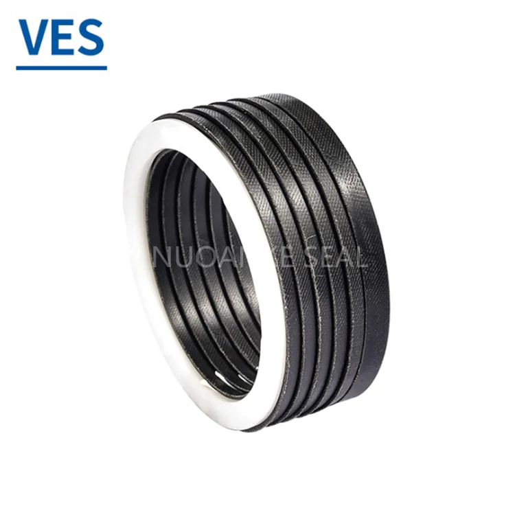 Kastas K01 K33 V Packing Set Rod VES Packing V Seal Set Fabric NBR Rubber Ring Oil Seal Hydraulic Cylinder V Packing Seal