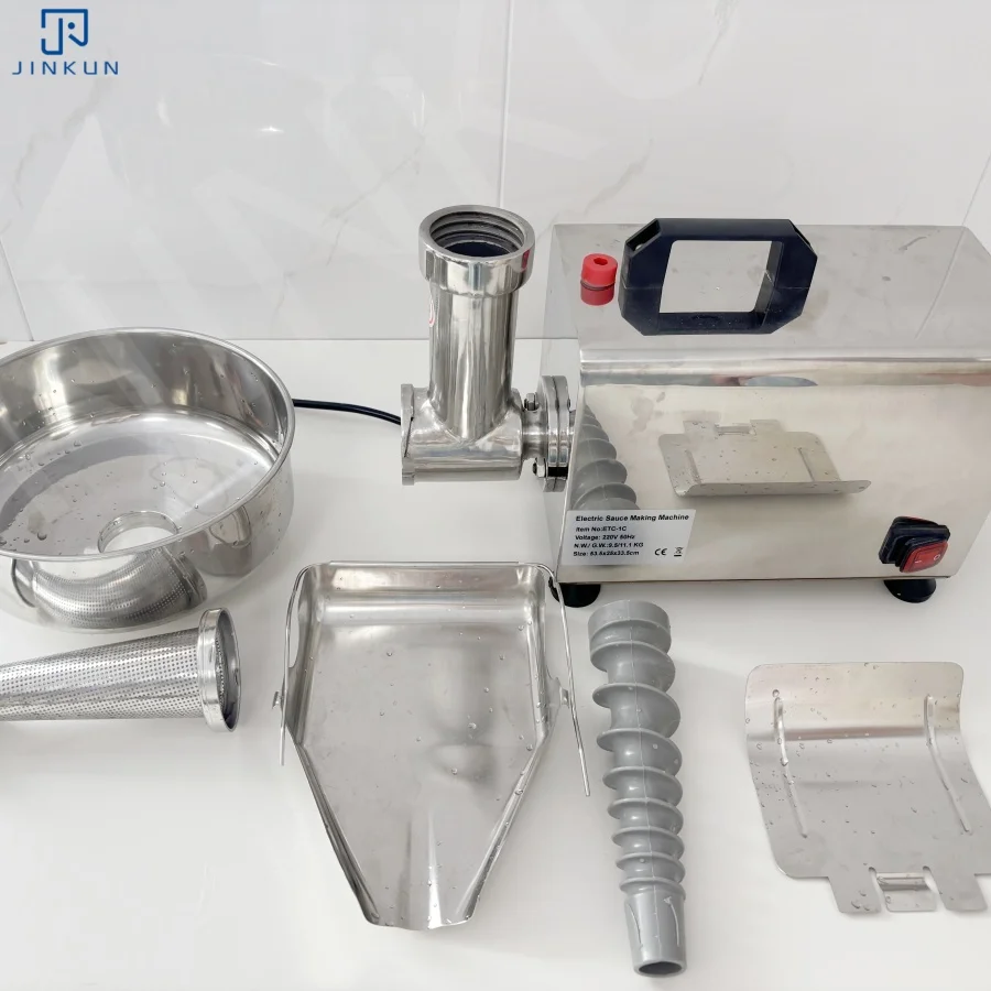 product 450w stainless steel electric tomato juicer jm 1c mango jam juice extractor for home restaurant  retail factory direct sale-4