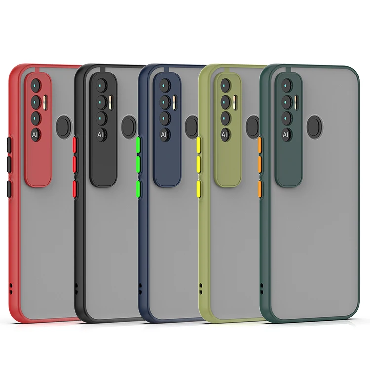 Matte Smoke Back Cover for Tecno Spark7 Pro Luxury Shockproof