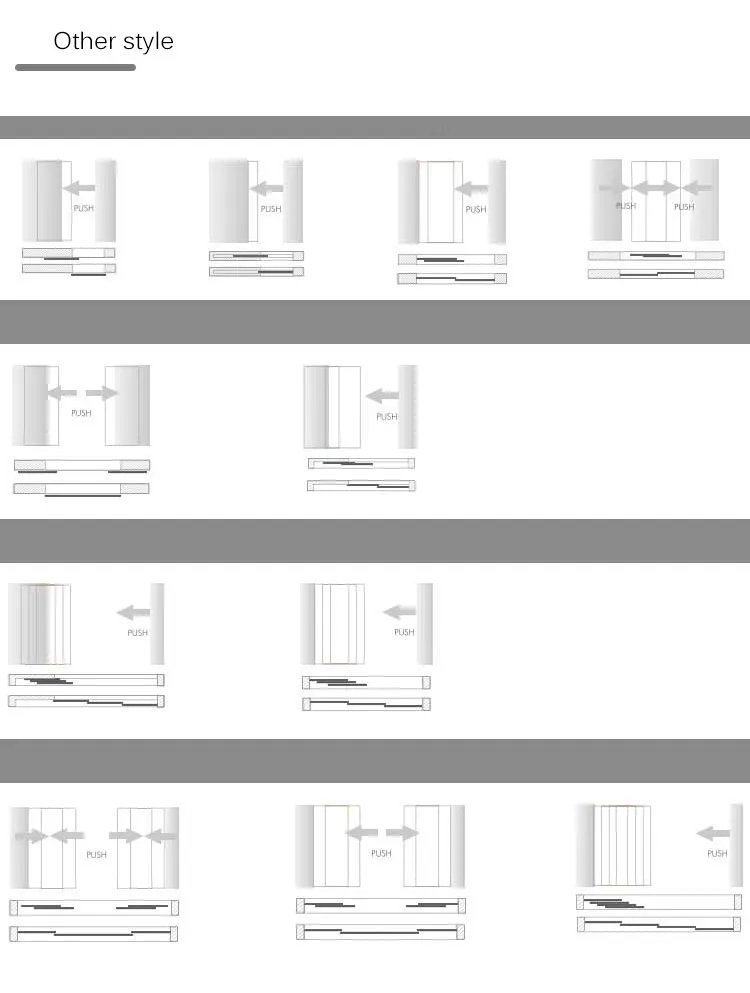 Office Sliding Frameless Glass Door Tracks Accessories Soft Close 8