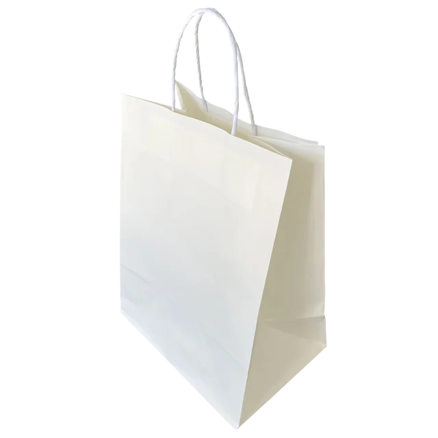 Manufacturer Wholesale Luxury Shopping Paper Bag White Paper Bag Paper Shipping Bag