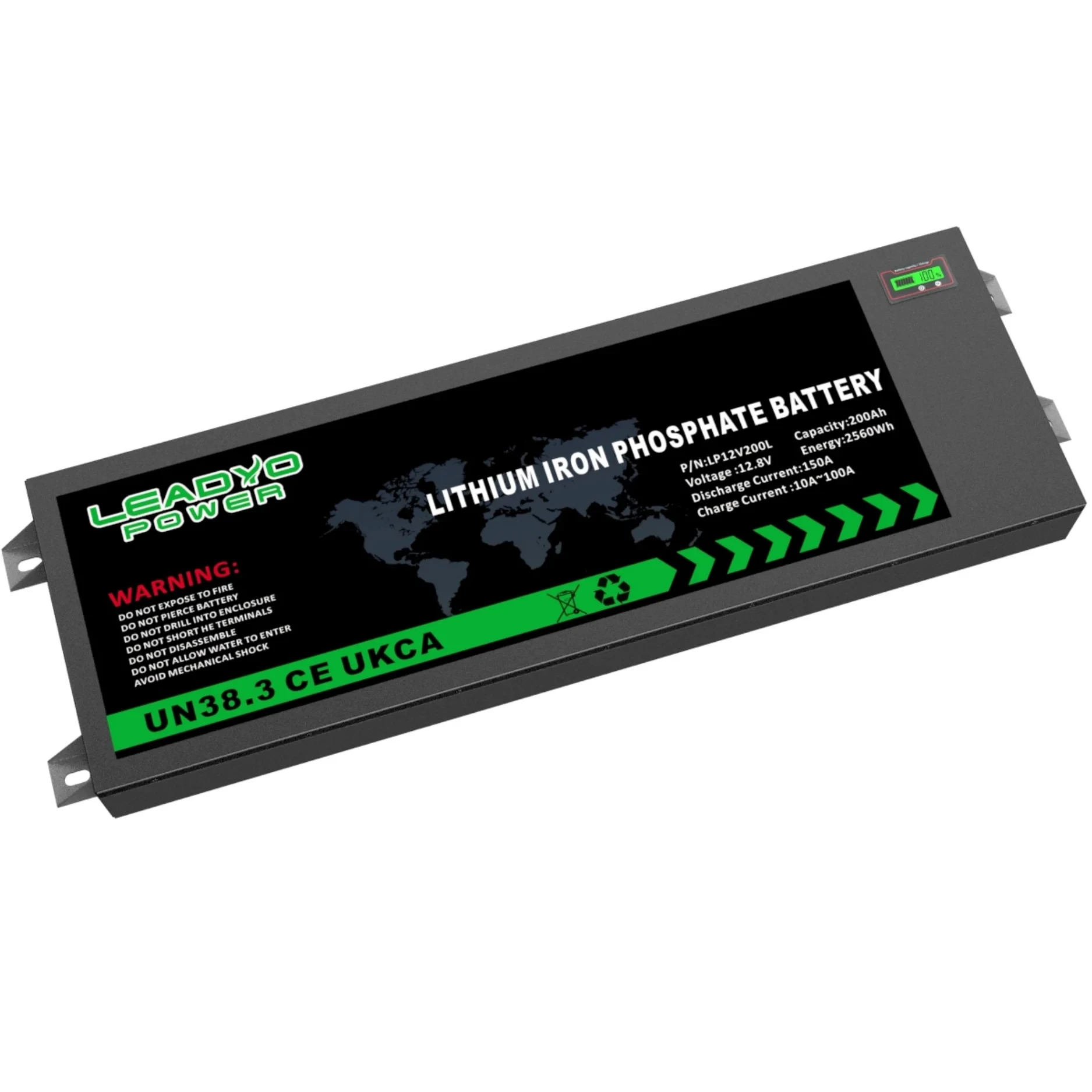 12V 200ah ultra thin battery 4WD 12.8V slimline LiFePO4 Batteries